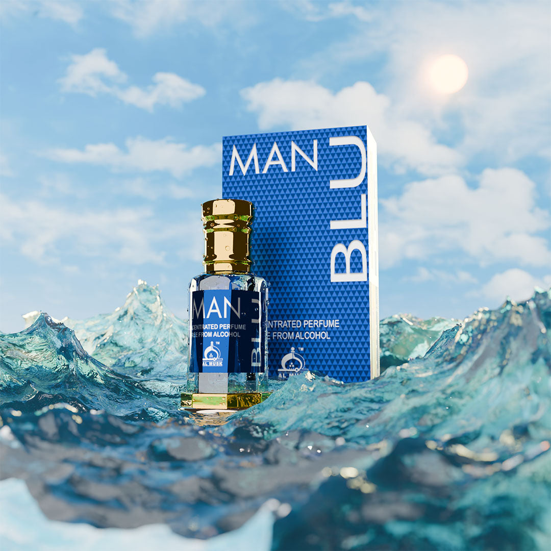 Pure Parfum For Men Man Blue Concentrated Perfume Attar Oil 12ml
