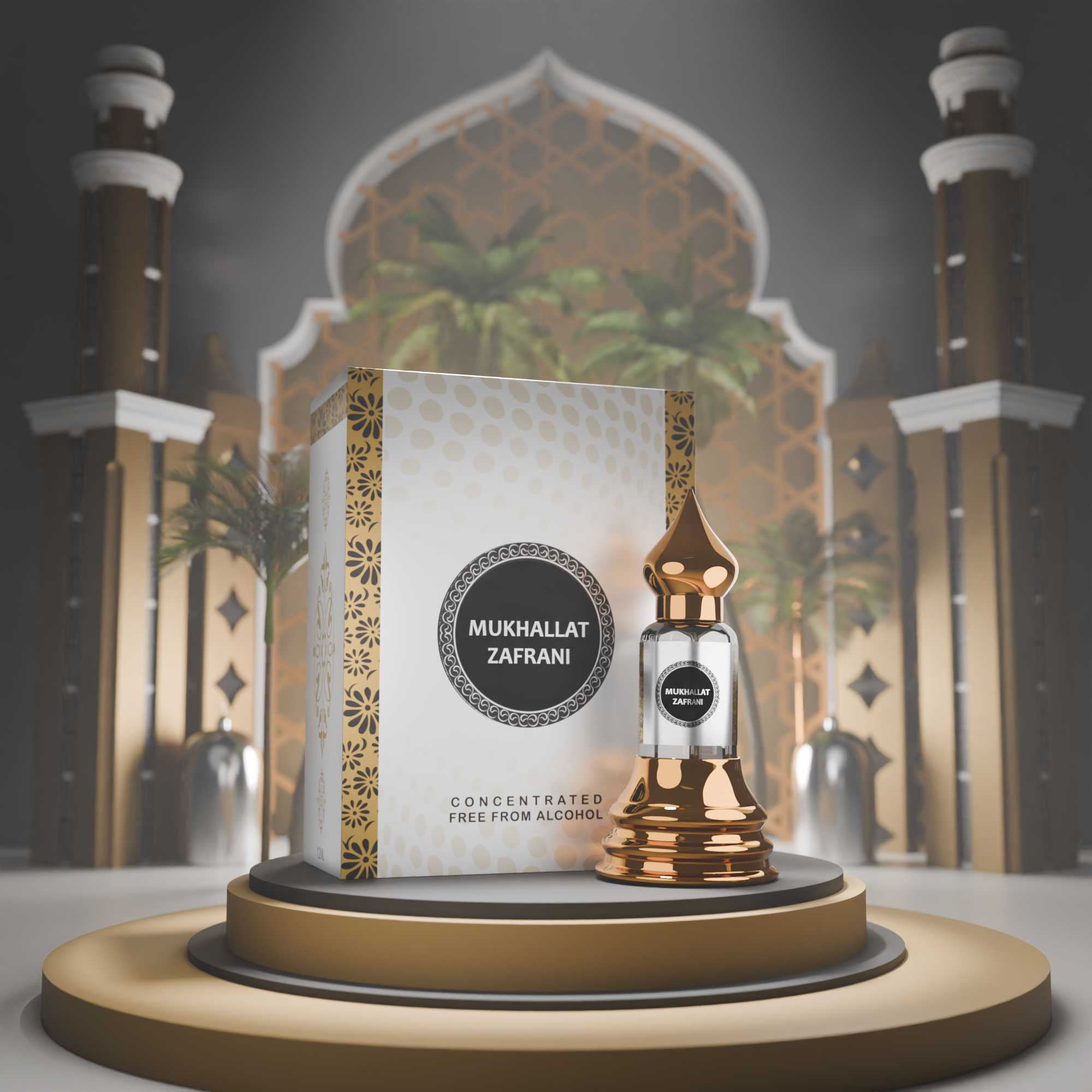 Mukhallat Zafrani | Woody Musky Scent | Arabic Aroma – Musk Al Mahal