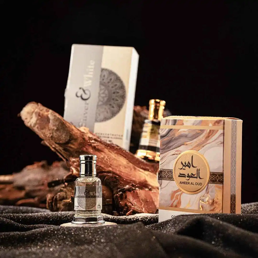 Affordable attar perfume bundle by Musk Al Mahal featuring premium Arabian fragrances and luxury perfume packaging 