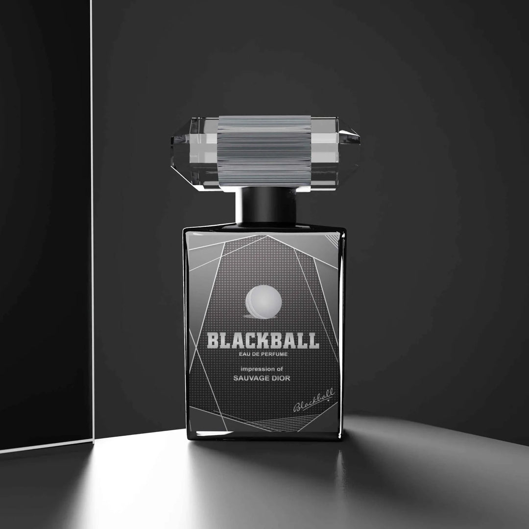Black Ball Eau de Parfum by Musk Al Mahal in a premium black fragrance bottle