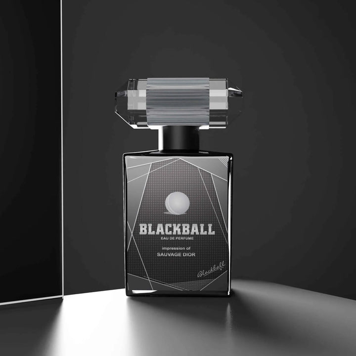Black Ball Eau de Parfum by Musk Al Mahal in a premium black fragrance bottle