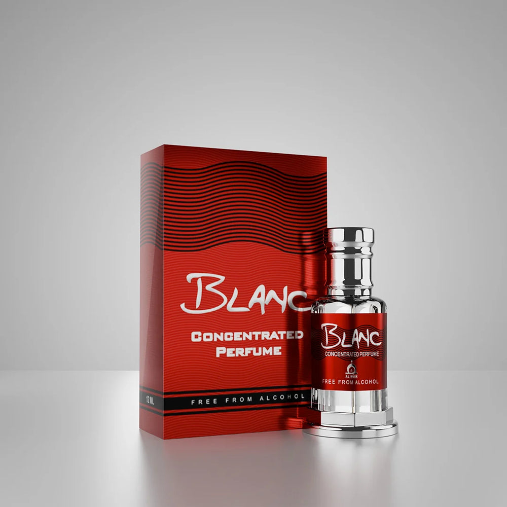 Blanc concentrated perfume with matching pink perfume box