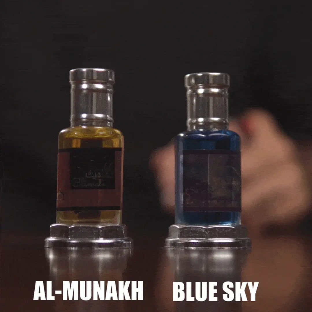 Al-Munakh and Blue Sky concentrated perfume combo bottles