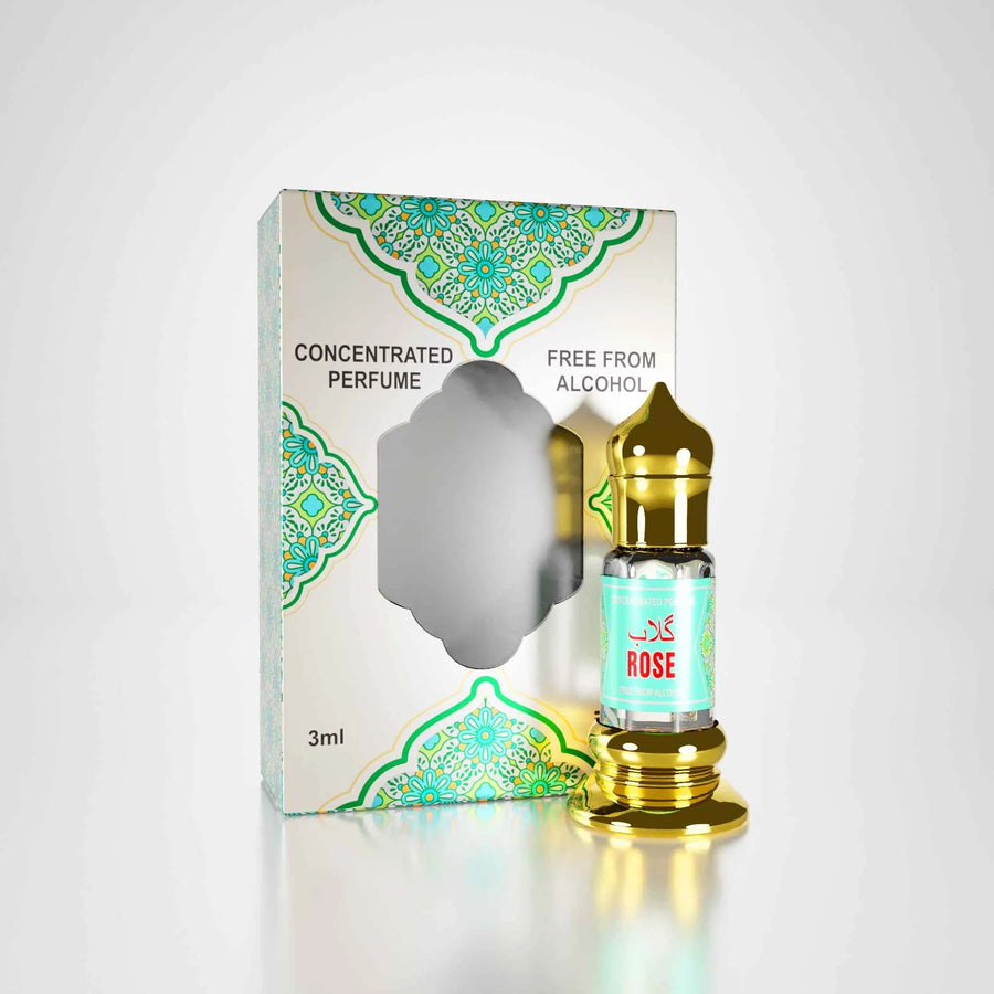 Rose Desi concentrated perfume attar with matching perfume box