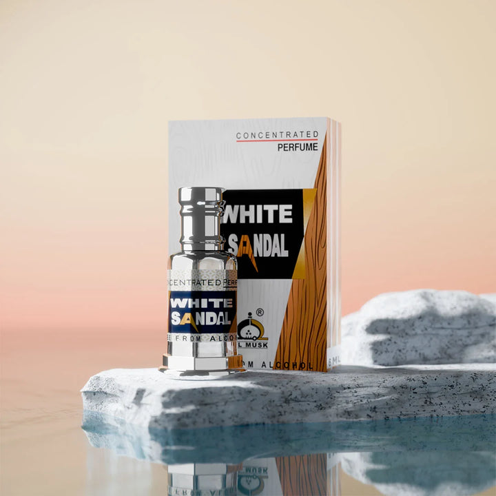 White Sandal concentrated perfume with matching perfume box